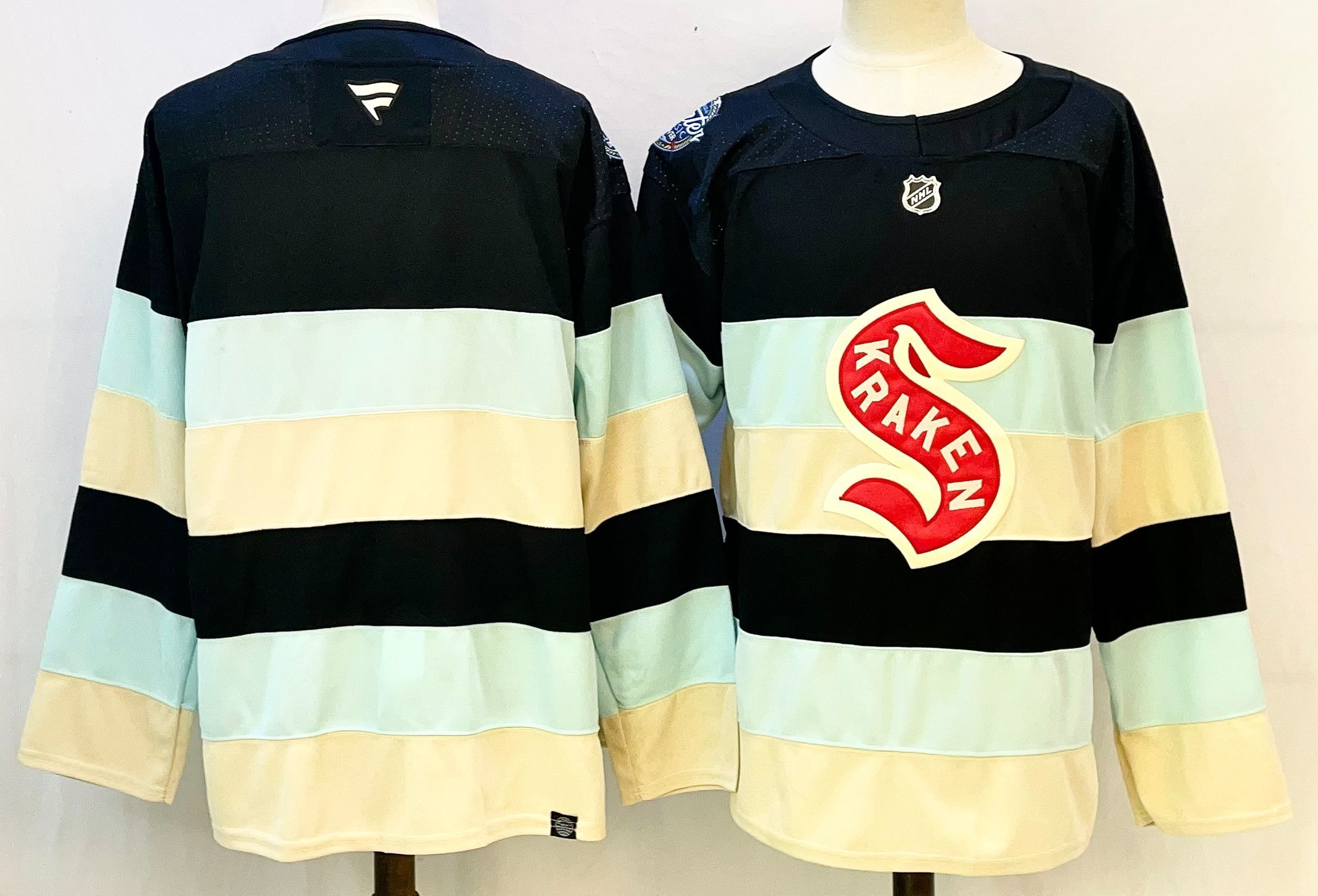 Men Seattle Kraken Blank Cream 2026 Adidias NHL Jersey style 001->more nhl jerseys->NHL Jersey